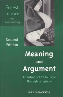 Meaning and Argument. An introduction to Logic through Language