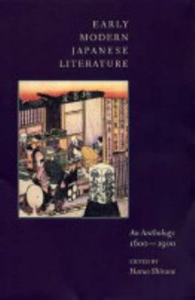 Early Modern Japanese Literature: An Anthology, 1600-1900