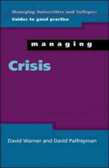 Managing Crisis (Managing Universities and Colleges)