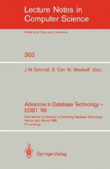 Advances in Database Technology—EDBT '88: International Conference on Extending Database Technology Venice, Italy, March 14–18, 1988 Proceedings