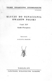 Część XIV - Psocoptera