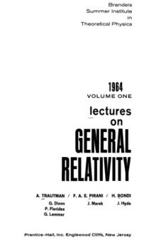 Lectures on General Relativity
