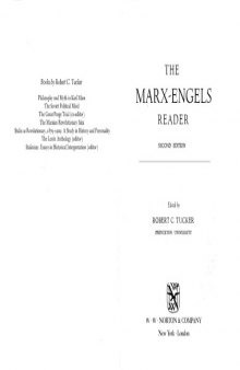 The Marx Engels Reader