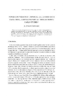 Power Comparison of Empirical Likelihood Ratio Tests: Small Sample Properties through Monte Carlo Studies