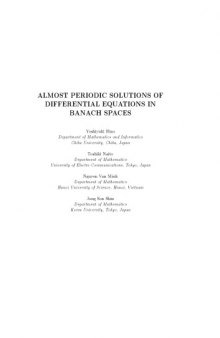 Almost Periodic Solutions of Differential Equations in Banach Spaces