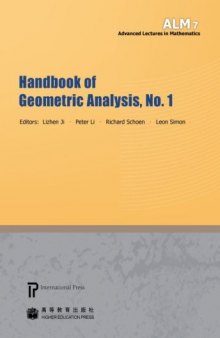 Handbook of Geometric Analysis,