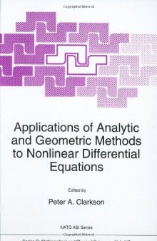 Applications of analytic and geometric methods to nonlinear differential equations Proc. Exeter