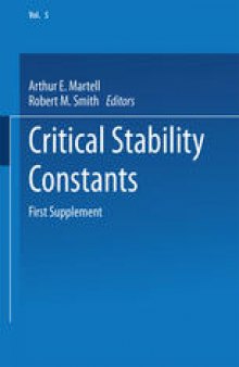 Critical Stability Constants: First Supplement