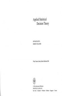 Applied Statistical Decision Theory