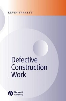 Defective Construction Work: and the Project Team