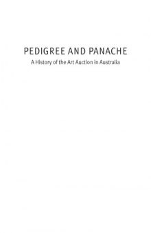 Pedigree and Panache: A History of the Art Auction in Australia