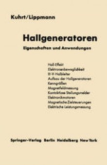 Hallgeneratoren: Eigenschaften und Anwendungen