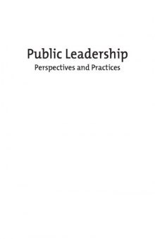 Public Leadership: Perspectives and Practices