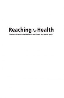 Reaching for Health: The Australian Women's Health Movement and Public Policy