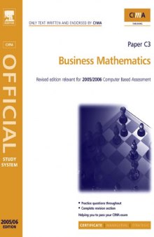Cima Official Study System: Business Mathematics