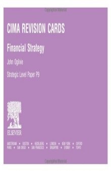 CIMA Revision Cards: Financial Strategy: 2005 edition (CIMA Revision Cards)