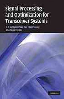 Signal Processing and Optimization for Transceiver Systems