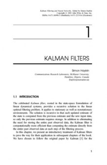 Kalman filtering and neural networks