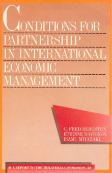 Conditions for Partnership in International Economic Management