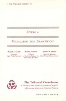 Energy: Managing the Transition