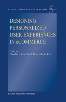 Designing Personalized User Experiences in eCommerce (Human-Computer Interaction Series, 05)