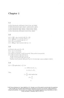 Instructor solution manual for Digital signal processing