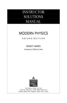 Instructor solutions manual Sears and Zemansky's University physics