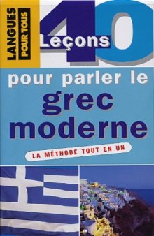 Coffret 40 lecons pour parler le grec moderne