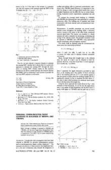 Personal communication radio coverage in buildings at 900 MHz and 1700 MHz