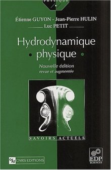 Hydrodynamique physique, nouvelle édition (Broché) 