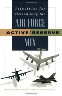Principles for determining the Air Force active reserve mix