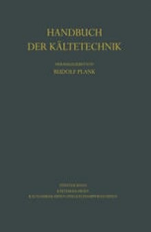 Kältemaschinen: Kaltgasmaschinen und Kaltdampfmaschinen