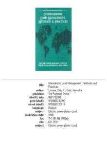 International load management: methods and practices