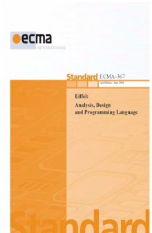 Eiffel - Analysis, Design and Programming Language