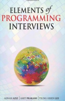 Elements of Programming Interviews  The Insiders' Guide