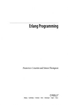 Erlang Programming : a Concurrent Approach to Software Development