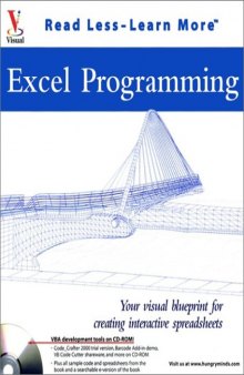 Excel programming: your visual blueprint for creating interactive spreadsheets