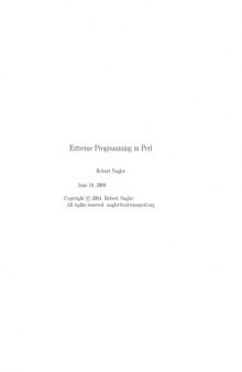 Extreme Programming in Perl (2009 draft)