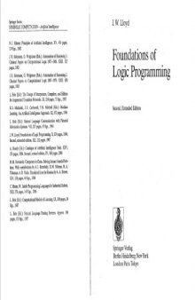 Foundations of logic programming