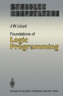 Foundations of Logic Programming