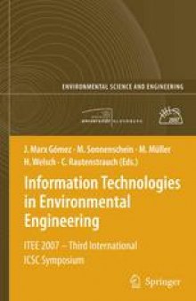 Information Technologies in Environmental Engineering: ITEE 2007 - Third International ICSC Symposium