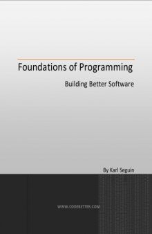 Foundations of Programming: Building Better Software