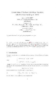 Ground states of nonlinear Schrodinger equations with potentials vanishing at infinity