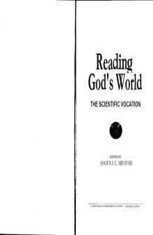 Reading God’s World: The Scientific Vocation