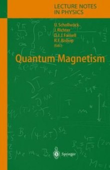 Quantum magnetism