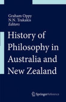 History of Philosophy in Australia and New Zealand