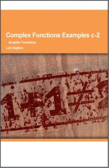 Complex Functions Examples c-2 – Analytic Functions  