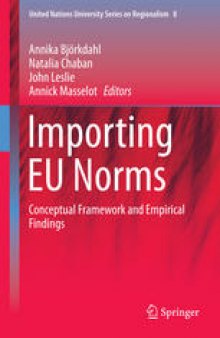 Importing EU Norms: Conceptual Framework and Empirical Findings