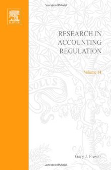 Research in Accounting Regulation, Volume 14 (Research in Accounting Regulation)