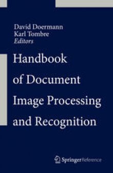 Handbook of Document Image Processing and Recognition